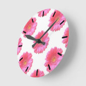Pink gerbera daisy ronde klok (Hoek)