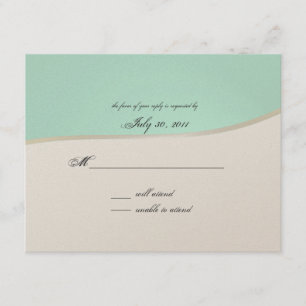 Pink Gerbera Daisy RSVP Kaartje