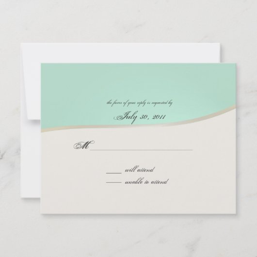 Pink Gerbera Daisy RSVP Kaartje (Voorkant)