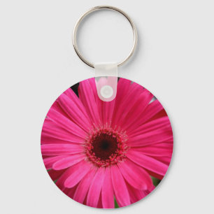Pink Gerbera Daisy Sleutelhanger