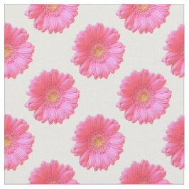 Pink gerbera daisy stof