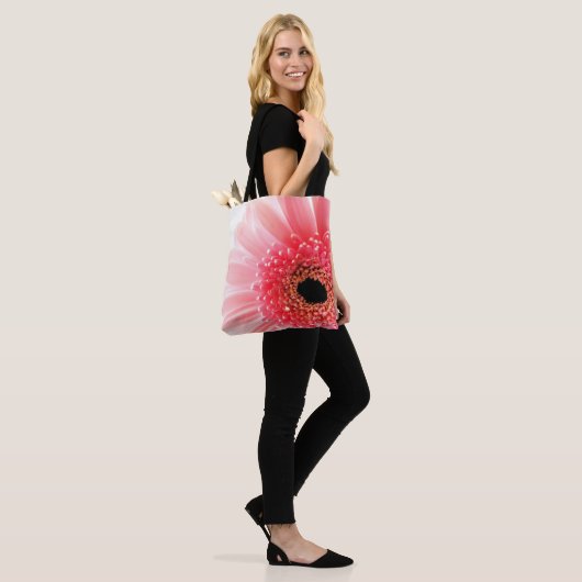 Pink Gerbera Daisy Tote Bag (Op model)