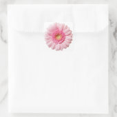 Pink Gerbera Daisy Vierkante Sticker (Tas)