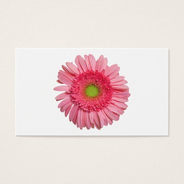 Pink Gerbera Daisy Visitekaartjes (Voorkant)