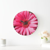 Pink Gerbera Daisy Wall Clock Grote Klok (Huis)