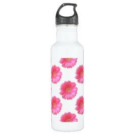 Pink gerbera daisy waterfles 