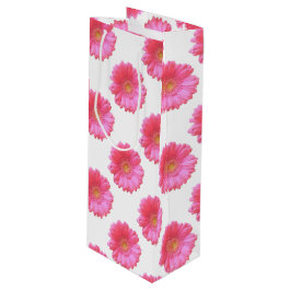 Pink gerbera daisy wijn cadeautas
