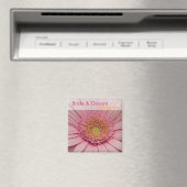 Pink Gerbera · Save the Date Magnet (Insitu (Vaatwasser))