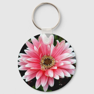Pink Gerbera Sleutelhanger