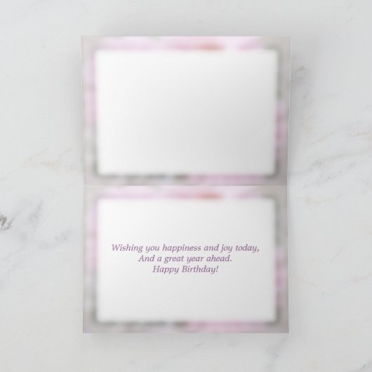 Pink Gerberas - Verjaardag Kaart (Binnen)