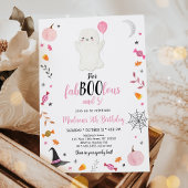 Pink Ghost Fab-boo-lous en vijf verjaardag Kaart