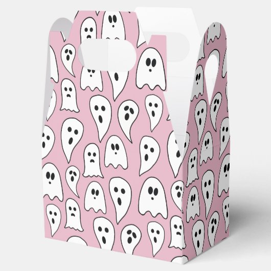Pink Ghost Halloween Bedankdoosjes (Geopend)