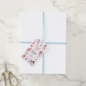 Pink Ghost Halloween Ghost 1st Birthday Bedankt Cadeaulabel (Met Touw)