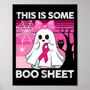 Pink Ghost Halloween kostuum Dit is een paar boeke Poster