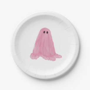 Pink Ghost Halloween Papier Bord