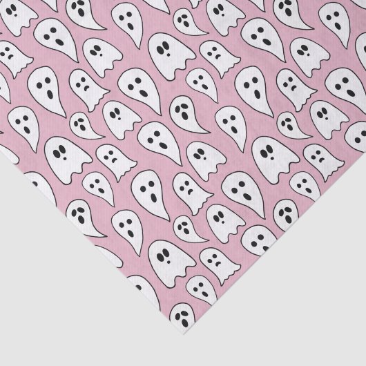 Pink Ghost Halloween Tissuepapier (Detail)