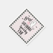 Pink Ghost Halloween Verjaardagsfeestje Papier Servet (Hoek)