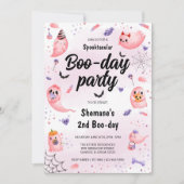 Pink Ghost HWOwee Birthday Kaart (Voorkant)