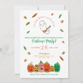 Pink Ghost Kostuum Party Verjaardag Kaart (Voorkant)