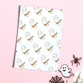 Pink Ghost Kostuum Party Verjaardag Kaart