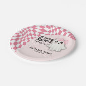 Pink Ghost Little Boo is bijna het gevolg van Baby Papieren Bordje (Gekanteld)