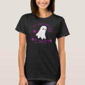Pink Ghost October Borstkanker Bewustzijn Shirt (Voorkant)