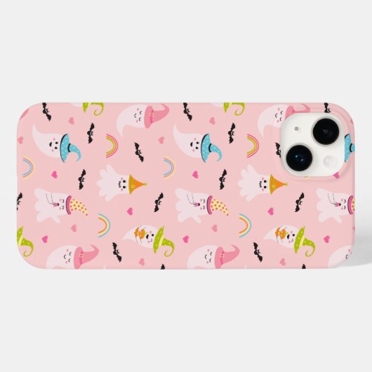 Pink Ghost Rainbow Halloween Case-Mate iPhone Case (Achterkant (horizontaal))