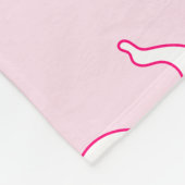 Pink Ghost Schattige Fleece Deken (Hoek)