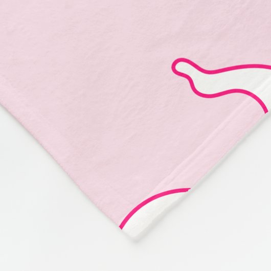 Pink Ghost Schattige Fleece Deken (Hoek)