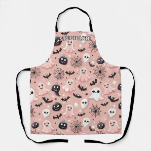Pink Ghosts & Halloween Naadloos Patroon Schort