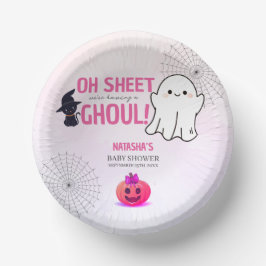 Pink Ghoul Halloween Girl Baby shower Papieren Kommen