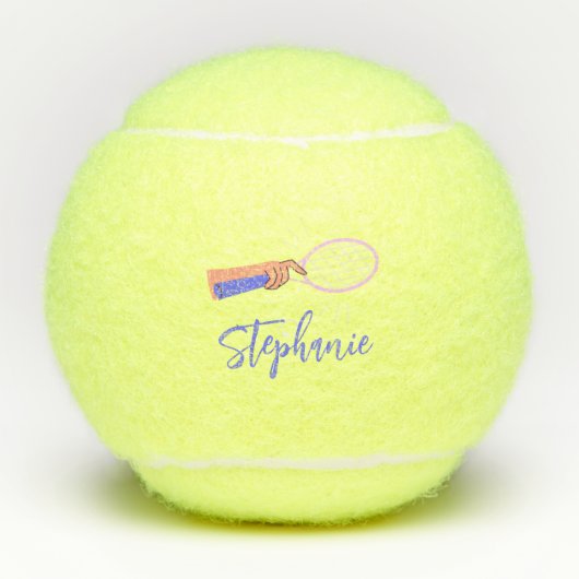 Pink Gifts For Tennis Players Female For Her Girls Tennisballen (Voorkant)