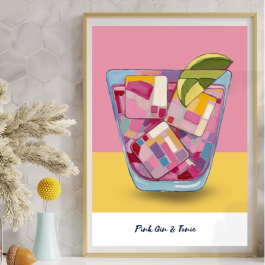 PINK GIN & TONIC 2 POSTER