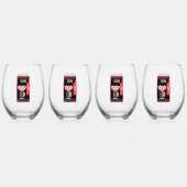 Pink Gin Wijnglas Zonder Voet (Achterkant)