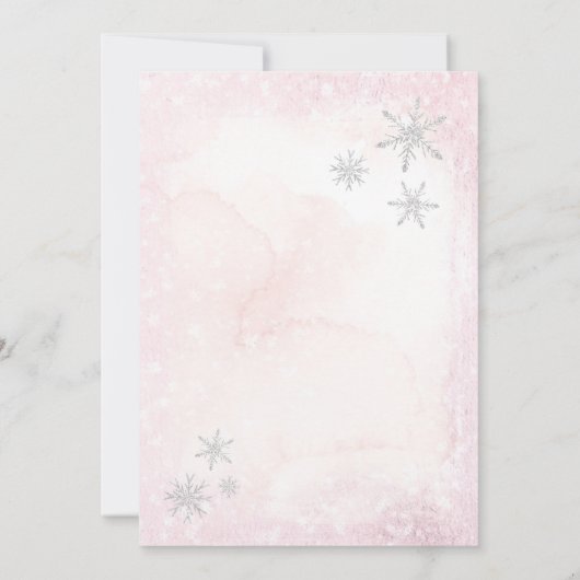 Pink Gingerbread House Decorating Party Invitation Kaart (Achterkant)