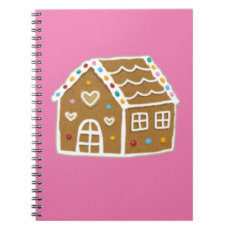 Pink Gingerbread House Notitieboek