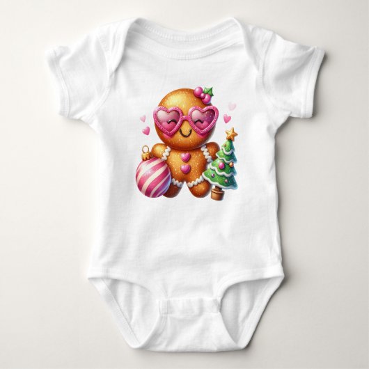 Pink Gingerbread  Romper (Voorkant)