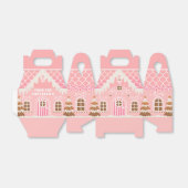Pink Gingerbrood House Bedankdoosjes (Uitgevouwen)
