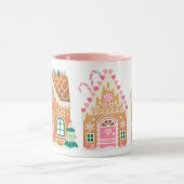 Pink Gingerbrood House Mok (Midden)
