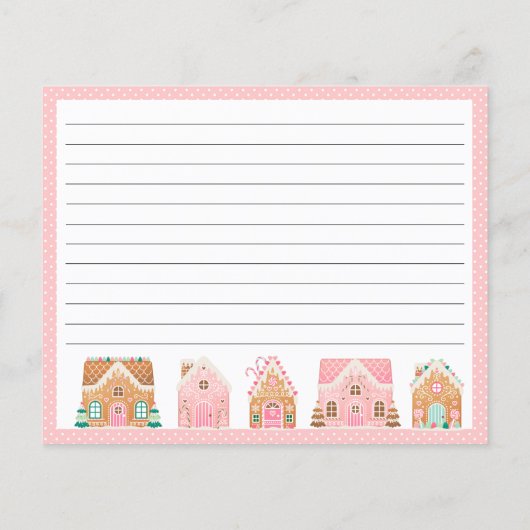 Pink Gingerbrood House | Vakantiegeld — Kaart (Achterkant)