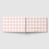 Pink Gingham Baby Shower Guest Book Gastenboek (Volledig)