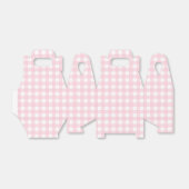 Pink Gingham Bedankdoosjes (Uitgevouwen)