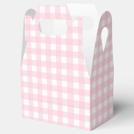 Pink Gingham Bedankdoosjes (Geopend)