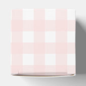 Pink Gingham Birthday Thank You Favor Box Bedankdoosjes (Bovenkant)