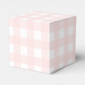 Pink Gingham Birthday Thank You Favor Box Bedankdoosjes (Achterkant)
