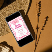 Pink Gingham Bow Baby shower Schattige Meisje Baby Kaart