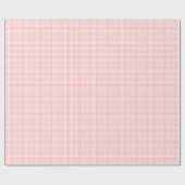 Pink Gingham Cadeaupapier (Vlak)