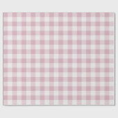 Pink Gingham Cadeaupapier (Vlak)