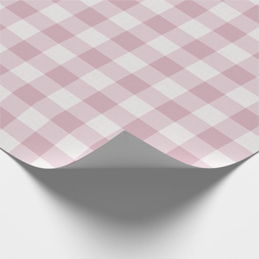 Pink Gingham Cadeaupapier (Hoek)