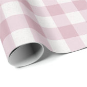 Pink Gingham Cadeaupapier (Rol Hoek)